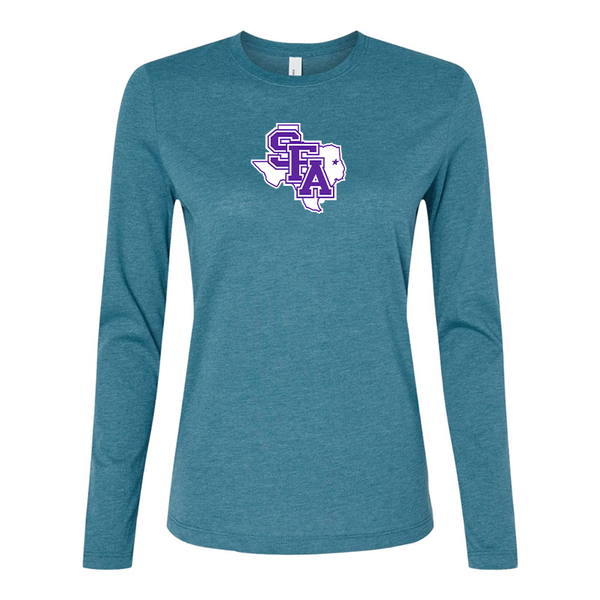 BELLA CANVAS Women’s Stephen F. Austin Lumberjacks Jersey Long Sleeve Tee