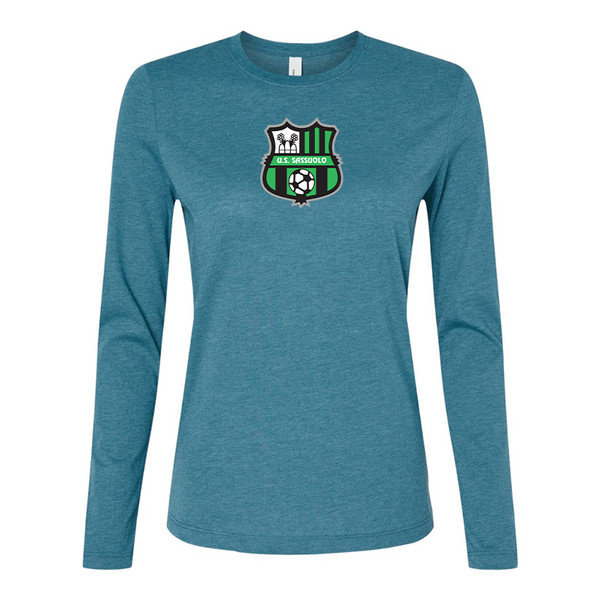 BELLA CANVAS Women’s U.S. Sassuolo Soccer  Jersey Long Sleeve Tee