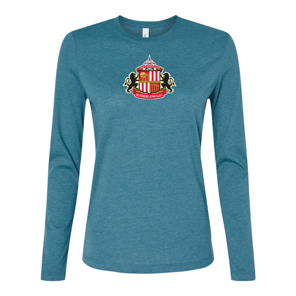 BELLA CANVAS Women’s Sunderland AFC Soccer  Jersey Long Sleeve Tee