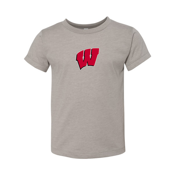 Wisconsin Badgers  BELLA  CANVAS Toddler Jersey Tee
