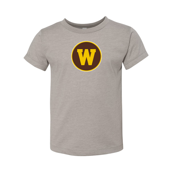 Western Michigan Broncos BELLA  CANVAS Toddler Jersey Tee