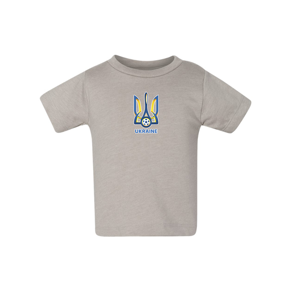 Ukraine National Football Soccer Team BELLA CANVAS Infant Jersey Tee