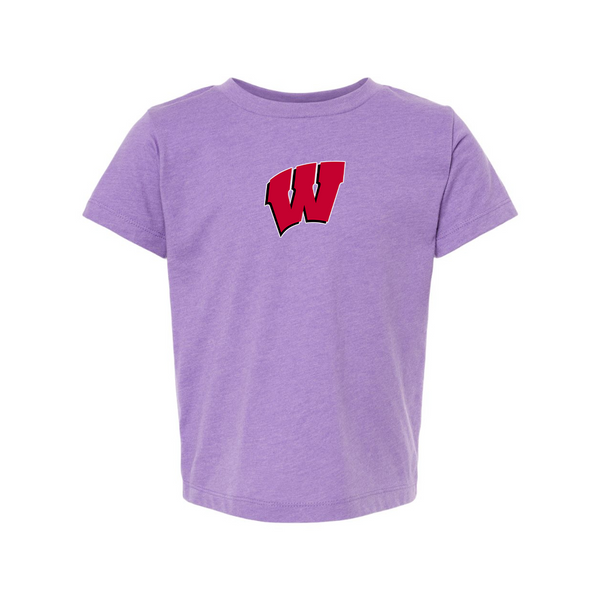 Wisconsin Badgers  BELLA  CANVAS Toddler Jersey Tee