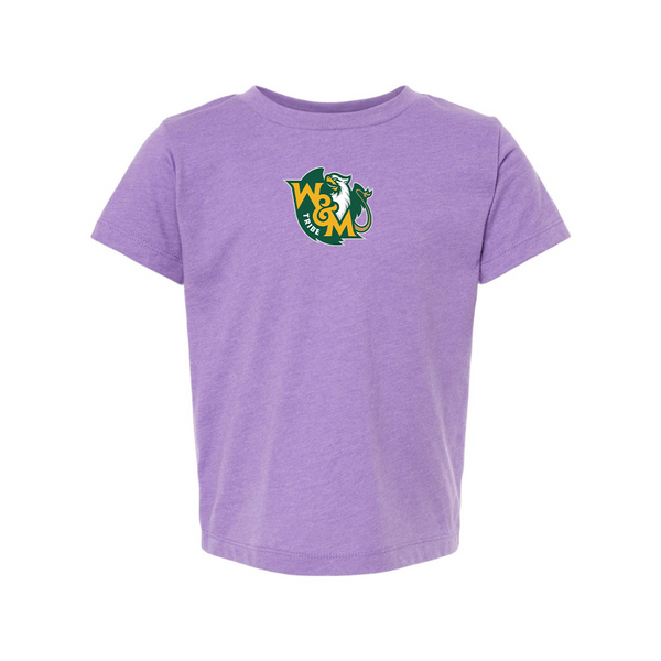 William and Mary Tribe BELLA  CANVAS Toddler Jersey Tee