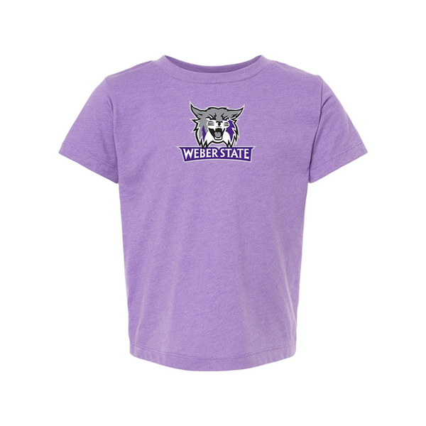 Weber State Wildcats BELLA  CANVAS Toddler Jersey Tee