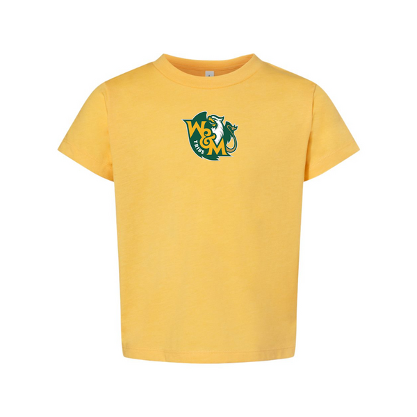 William and Mary Tribe BELLA  CANVAS Toddler Jersey Tee