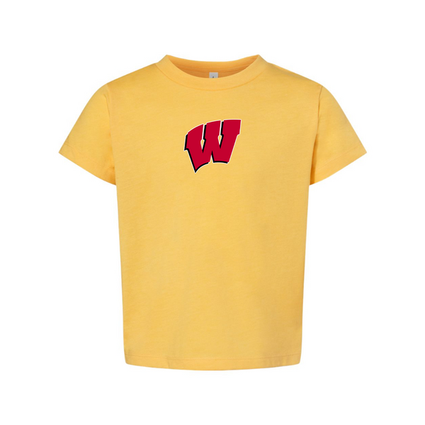 Wisconsin Badgers  BELLA  CANVAS Toddler Jersey Tee