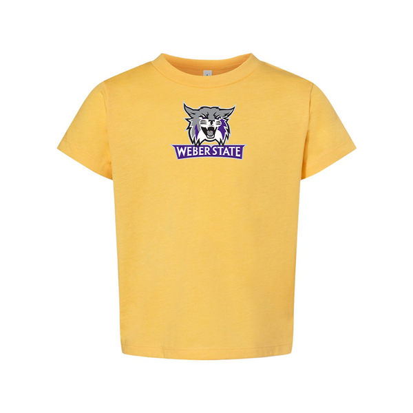Weber State Wildcats BELLA  CANVAS Toddler Jersey Tee