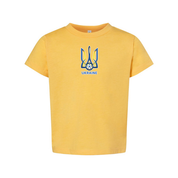 Ukraine National Football Soccer Team BELLA  CANVAS Toddler Jersey Tee