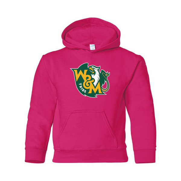 Youth  William and Mary Tribe Gildan Heavy Blend  Hooded Sweatshirt