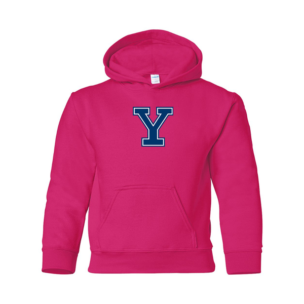 Youth  Yale Bulldogs Gildan Heavy Blend  Hooded Sweatshirt
