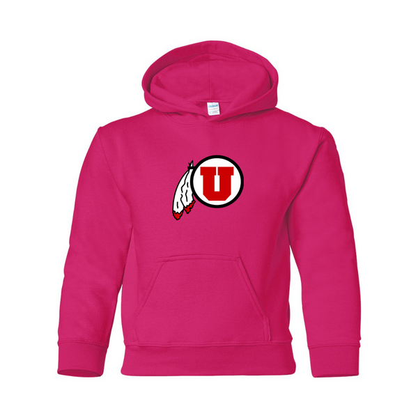 Youth  Utah Utes Gildan Heavy Blend  Hooded Sweatshirt