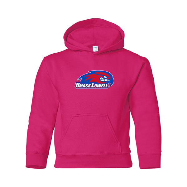 Youth  UMass Lowell River Hawks Gildan Heavy Blend  Hooded Sweatshirt