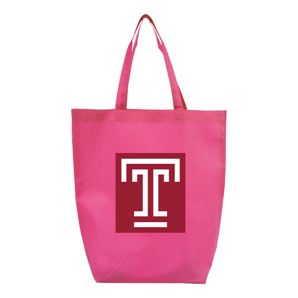 Temple Owls Q-Tees Non-Woven Gusset Bottom Tote