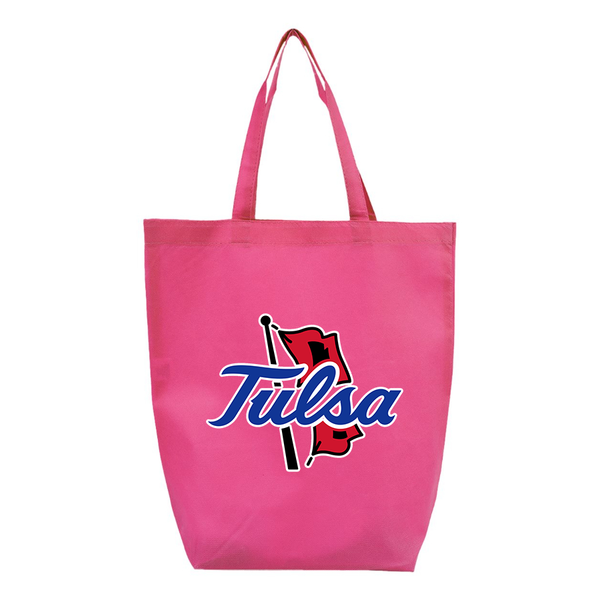 Tulsa Golden Hurricane Q-Tees Non-Woven Gusset Bottom Tote