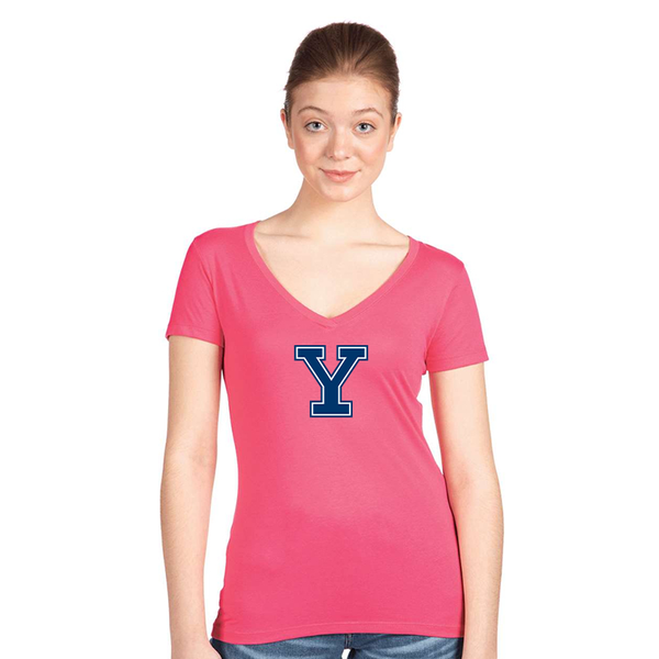 Women's Yale Bulldogs  Next Level V-Neck T-Shirt