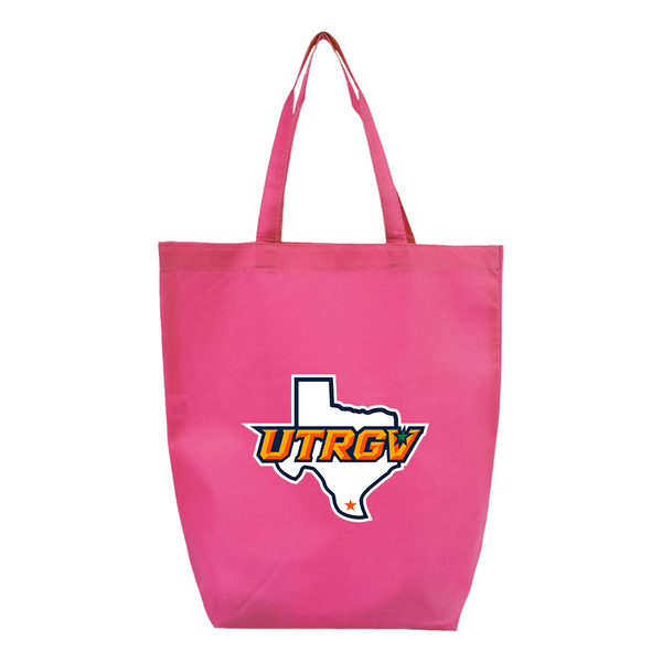 UTRGV Vaqueros Q-Tees Non-Woven Gusset Bottom Tote