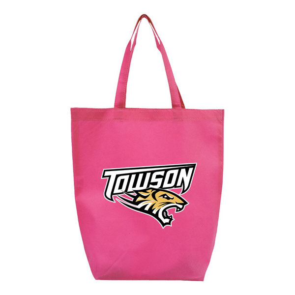 Towson Tigers Q-Tees Non-Woven Gusset Bottom Tote