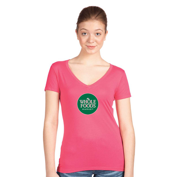 Women's Whole Foods Market  Next Level V-Neck T-Shirt