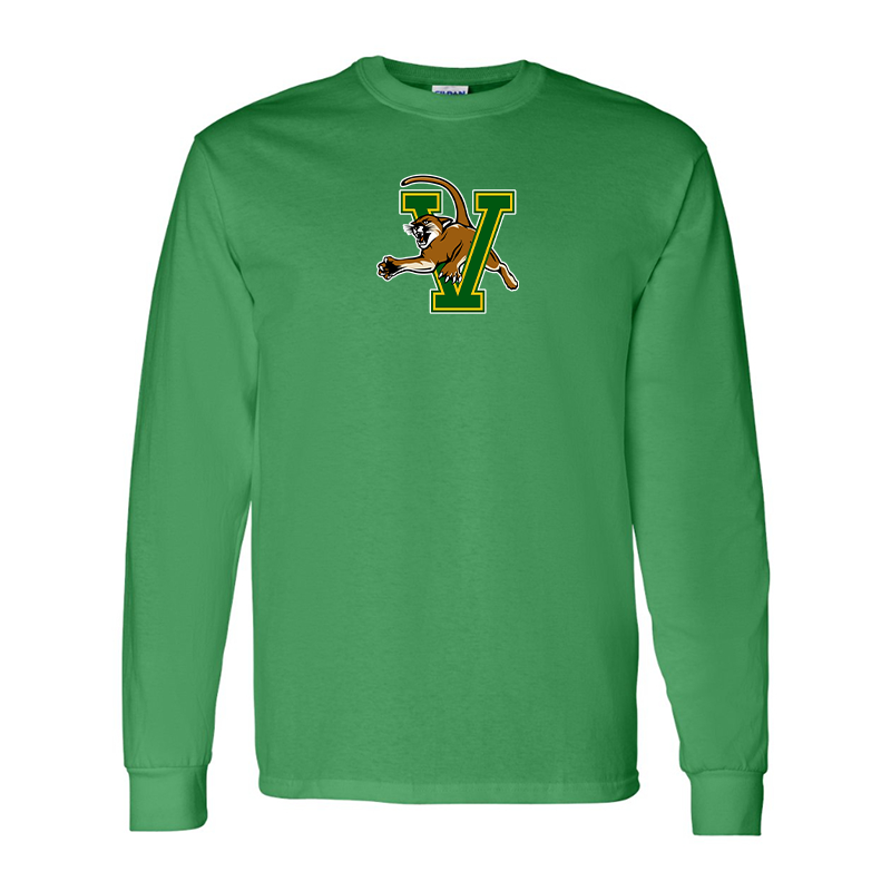 Men's Vermont Catamounts  Gildan Heavy Cotton Long Sleeve T-Shirt
