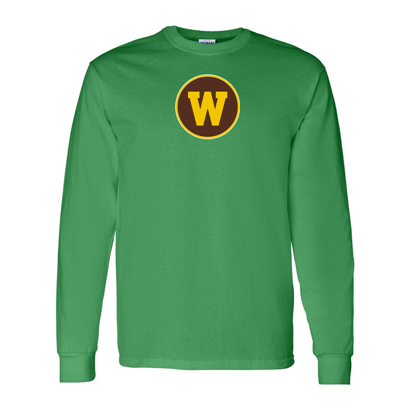 Men's Western Michigan Broncos Gildan Heavy Cotton Long Sleeve T-Shirt