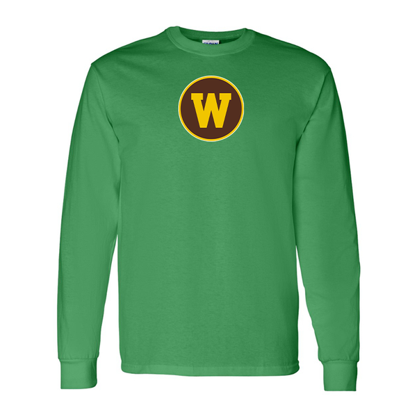 Men's Western Michigan Broncos Gildan Heavy Cotton Long Sleeve T-Shirt
