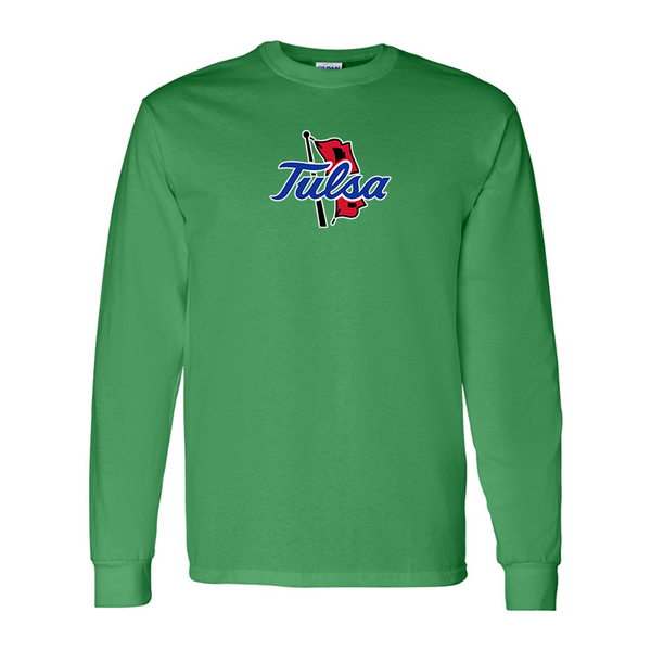 Men's Tulsa Golden Hurricane Gildan Heavy Cotton Long Sleeve T-Shirt