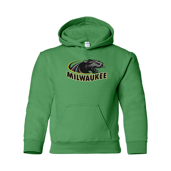 Youth  Wisconsin Milwaukee Panthers Gildan Heavy Blend  Hooded Sweatshirt