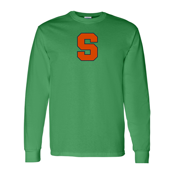 Men's Syracuse Orange Gildan Heavy Cotton Long Sleeve T-Shirt