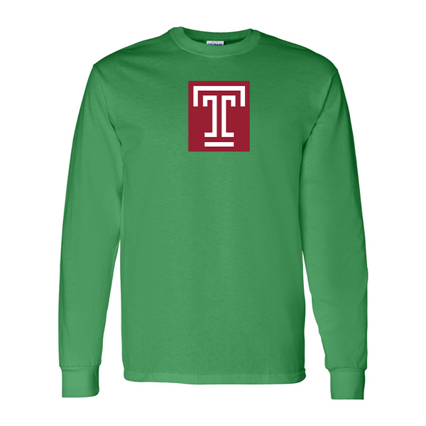 Men's Temple Owls Gildan Heavy Cotton Long Sleeve T-Shirt