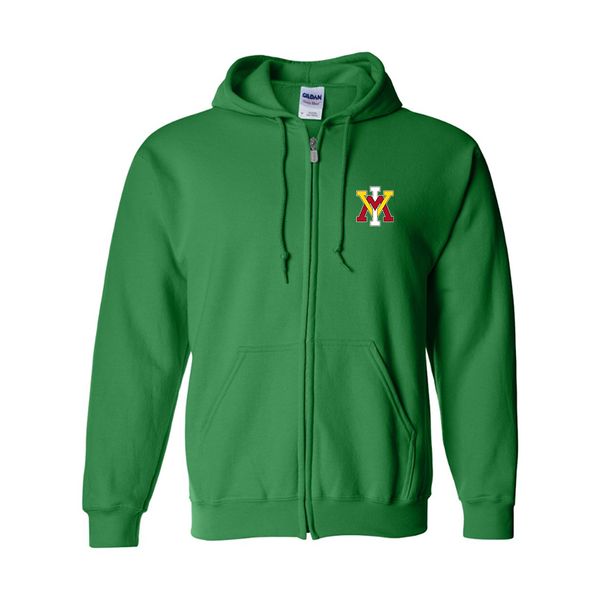 Men's VMI Keydets  Gildan  Heavy Blend Full Zip Hooded Sweatshirt