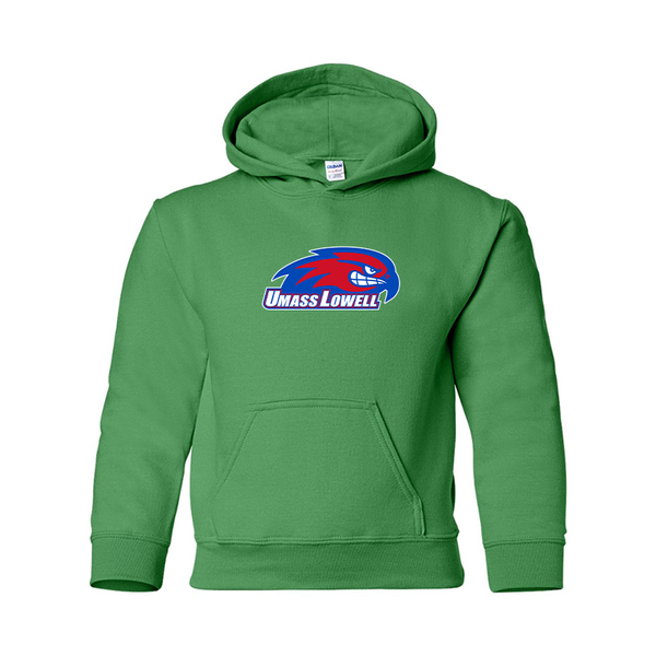 Youth  UMass Lowell River Hawks Gildan Heavy Blend  Hooded Sweatshirt