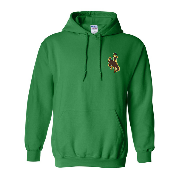 Men's  Wyoming Cowboys  Gildan  Heavy Blend Hooded Sweatshirt