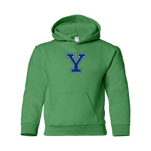 Youth  Yale Bulldogs Gildan Heavy Blend  Hooded Sweatshirt