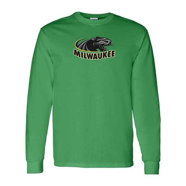 Men's  Wisconsin Milwaukee Panthers Gildan Heavy Cotton Long Sleeve T-Shirt