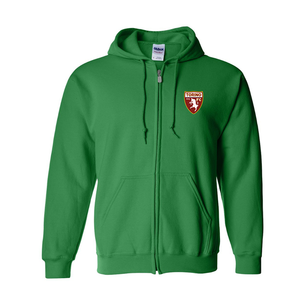 Men's Torino Soccer Gildan  Heavy Blend Full Zip Hooded Sweatshirt