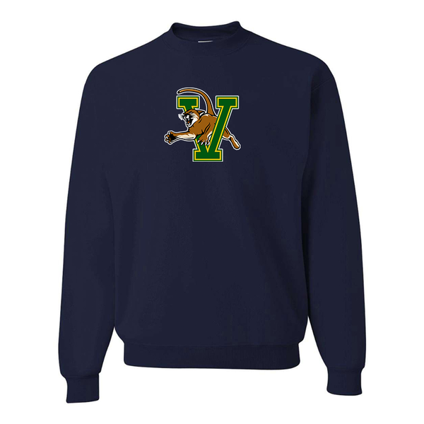 Men's Vermont Catamounts JERZEES NuBlend Crewneck Sweatshirt