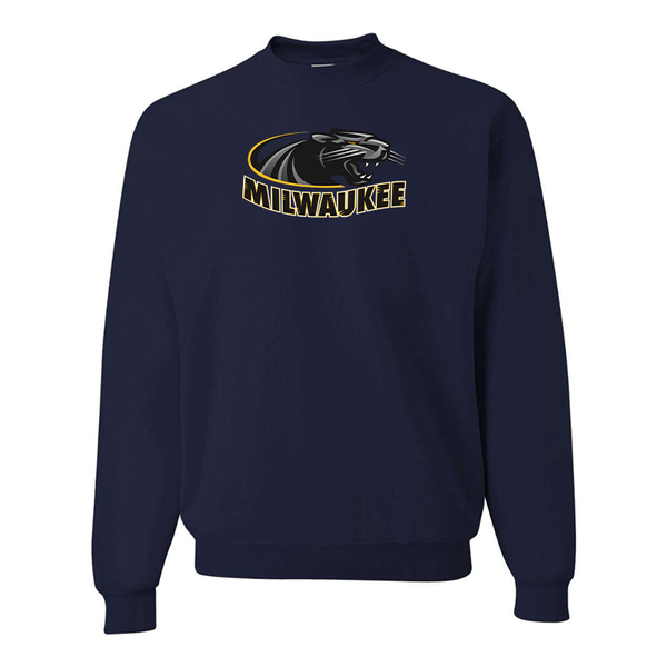 Men's Wisconsin Milwaukee Panthers JERZEES NuBlend Crewneck Sweatshirt