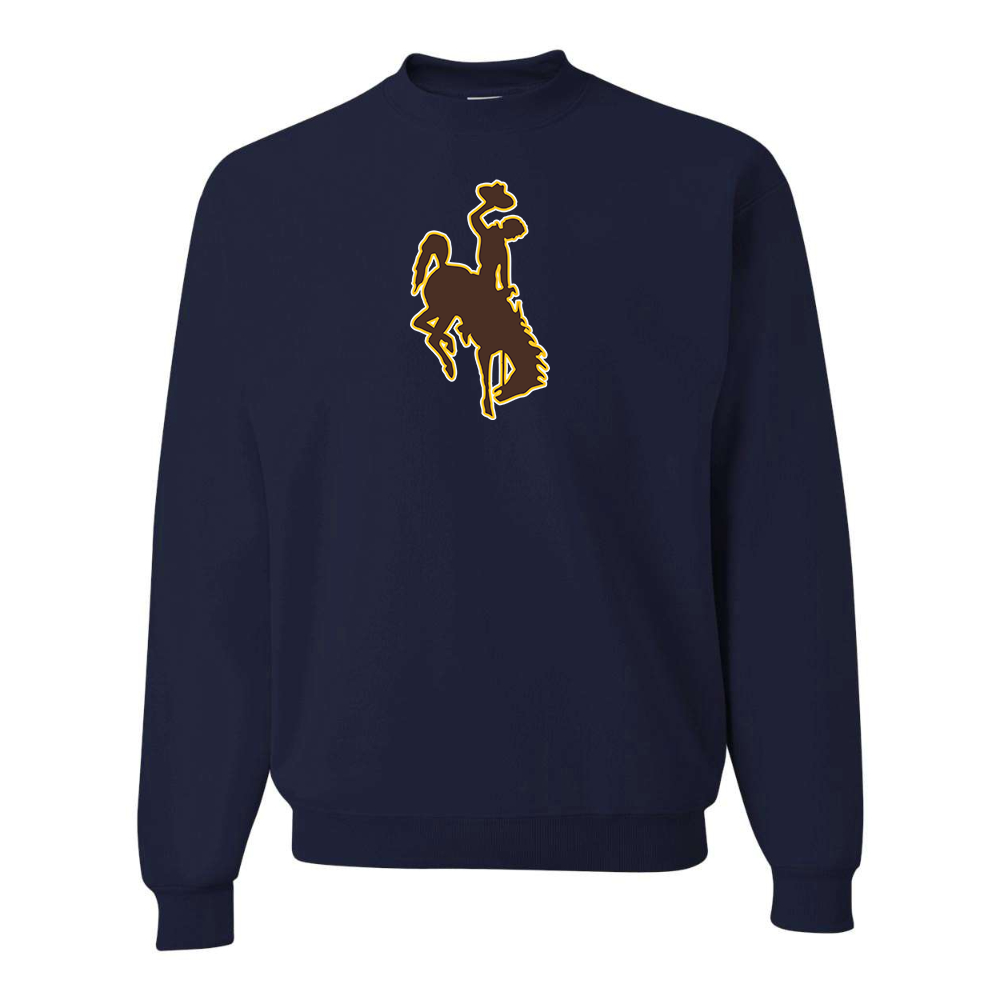 Men's  Wyoming CowboysJERZEES NuBlend Crewneck Sweatshirt