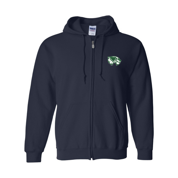 Men's Utah Valley Wolverines JERZEES NuBlend Full-Zip Hooded Sweatshirt