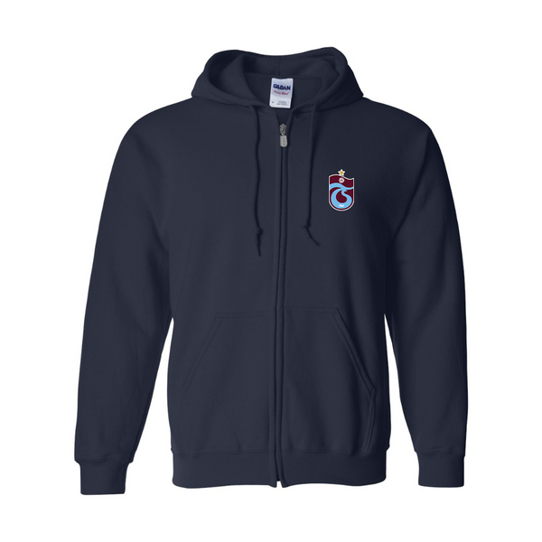 Men's Trabzonspor Soccer JERZEES NuBlend Full-Zip Hooded Sweatshirt