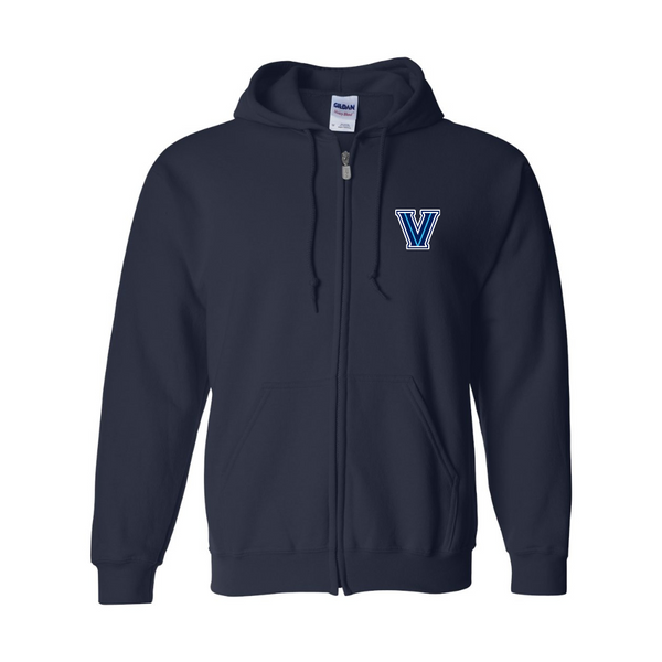 Men's Villanova Wildcats JERZEES NuBlend Full-Zip Hooded Sweatshirt