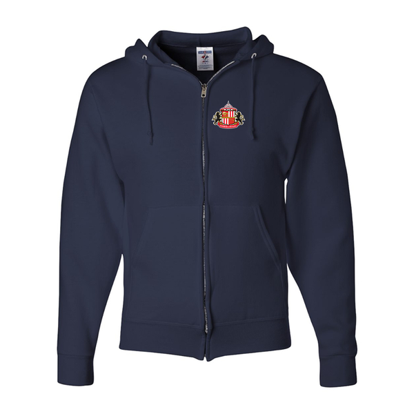 Men's Sunderland AFC Soccer  JERZEES NuBlend Full-Zip Hooded Sweatshirt