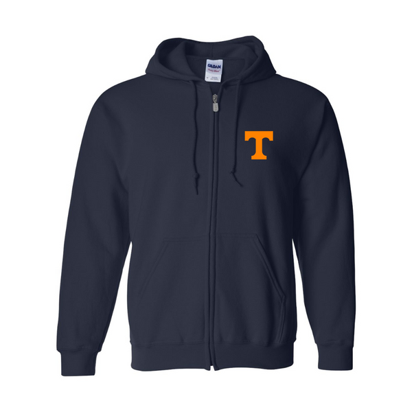 Men's Tennessee Volunteers JERZEES NuBlend Full-Zip Hooded Sweatshirt