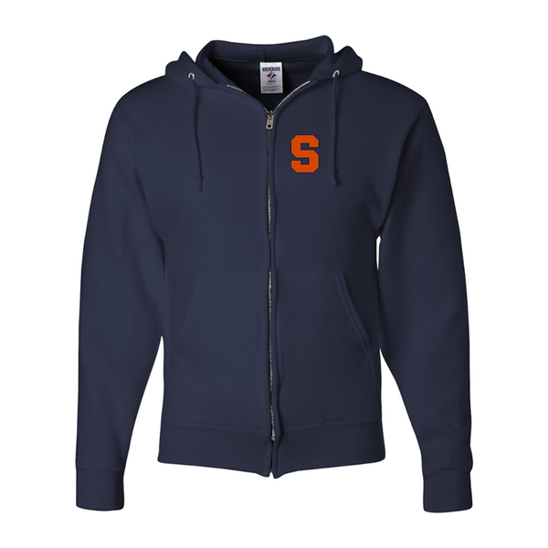 Men's Syracuse Orange JERZEES NuBlend Full-Zip Hooded Sweatshirt