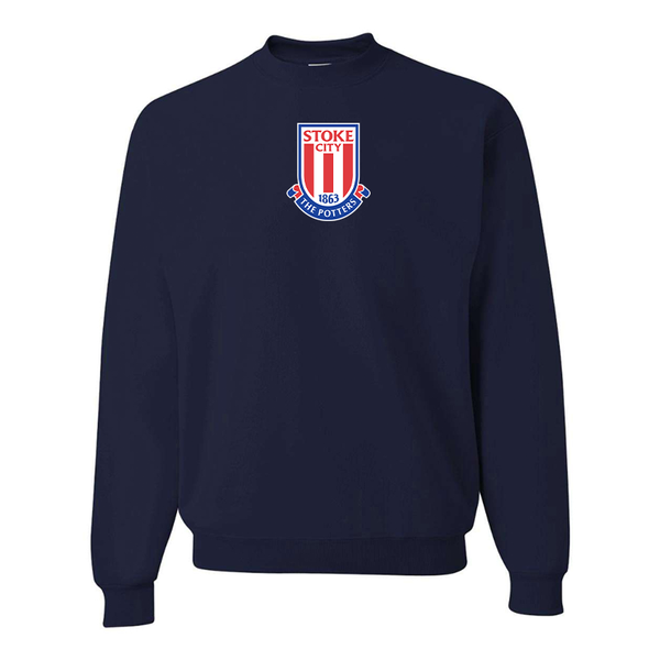 Men's Stoke City Soccer  JERZEES NuBlend Crewneck Sweatshirt