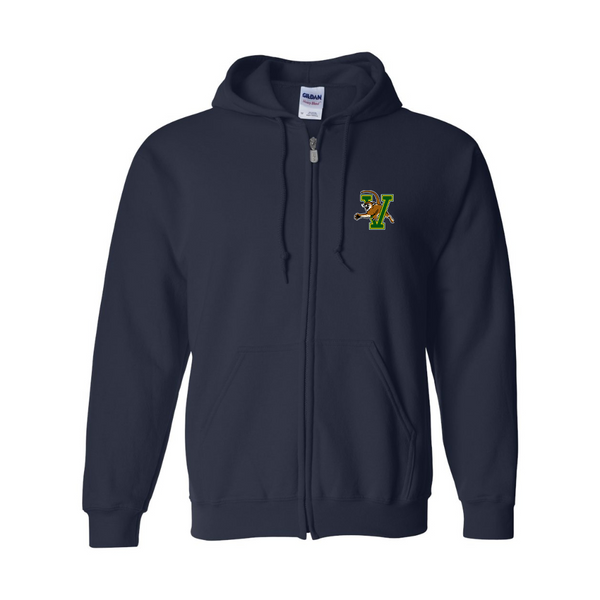 Men's Vermont Catamounts JERZEES NuBlend Full-Zip Hooded Sweatshirt