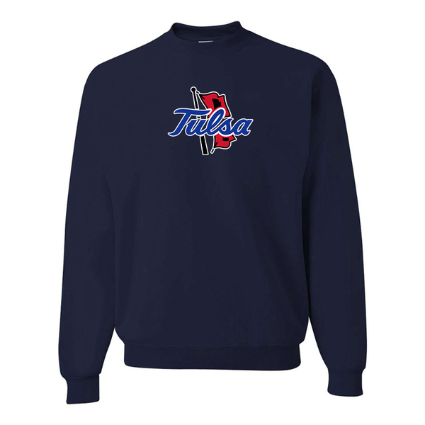 Men's Tulsa Golden Hurricane  JERZEES NuBlend Crewneck Sweatshirt