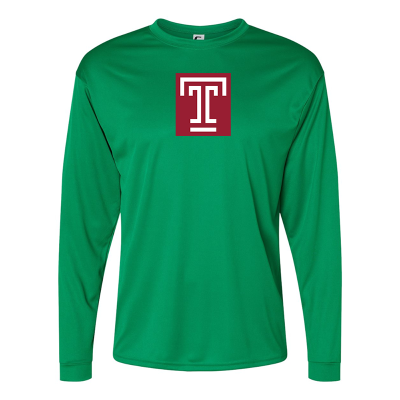 Men's Temple Owls Performance Long Sleeve T-Shirt