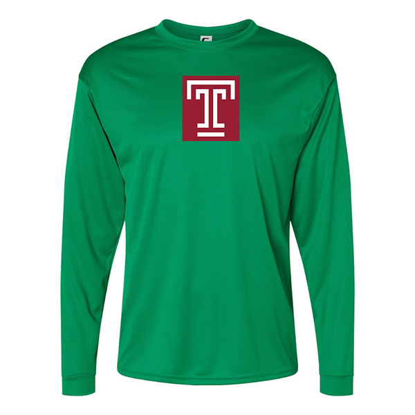 Men's Temple Owls Performance Long Sleeve T-Shirt